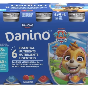 Yogourt à boire pour enfant à saveur Framboises