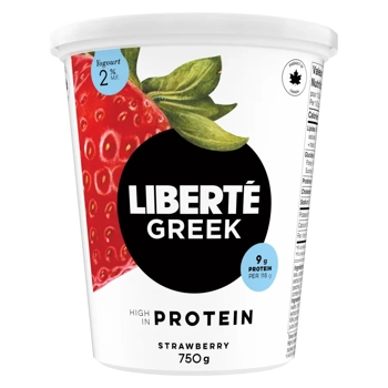 Liberté Grec Yogourt Fraise 2% M.G. 750G