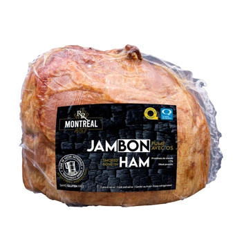Jambon fumé avec os sans couenne - quart