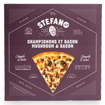 Mushroom & Bacon Pizza