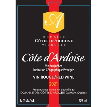 Vin rouge - Côte d'ardoise