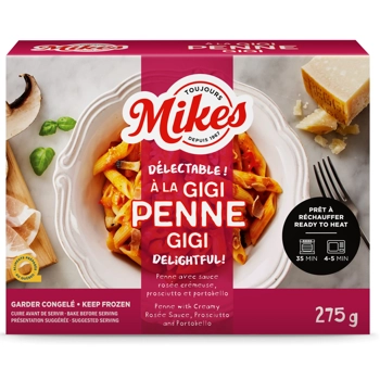 Penne à la gigi avec sauce rosée crémeuse