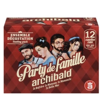 Bières Archibald Ensemble Party de Famille