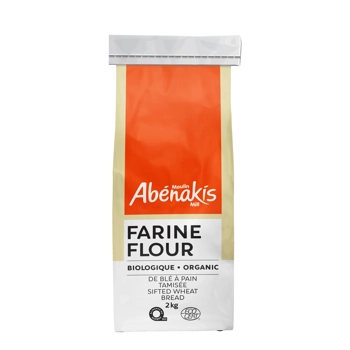 Farine tamisée de blé à pain biologique