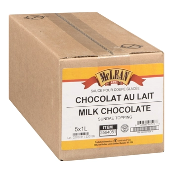 Milk chocolate sundae topping