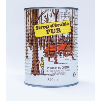 sirop d'érable pur biologique doré