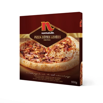 Pizza côtes levées.
