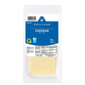Cheddar St-Guillaume, blanc, en tranches
