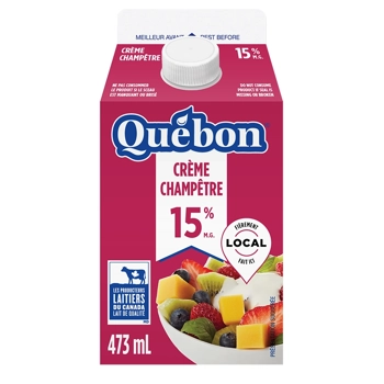 Crème Champêtre 15 % M.G