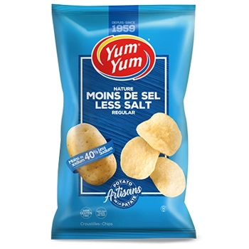 Plain chip 40% less salt