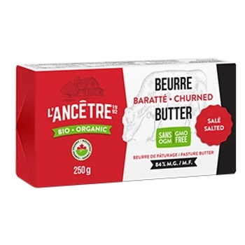 Beurre barraté salé biologique 84%mg