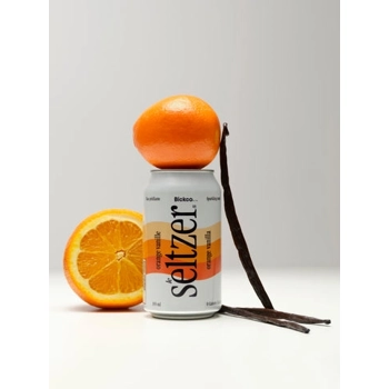 Eau pétillante orange vanille