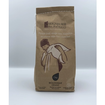 Farine blanche non blanchie bio (tout usage)