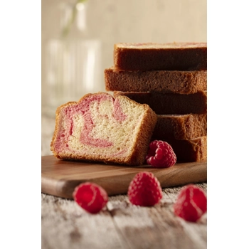 Pre-sliced Raspberry Loaf Cake