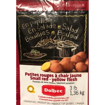 Petites pommes de terre rouge à chair jaune