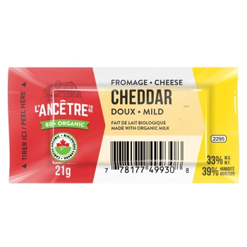 Cheddar doux en portion 21g