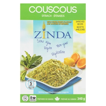 Zinda couscous épinard et aux saveurs d'agrumes