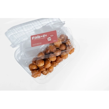 Traditional potato donut holes, honey glazed