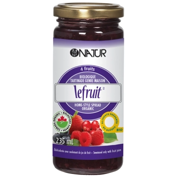 NATUR LE FRUIT ORGANIC SPREAD - 4 FRUITS