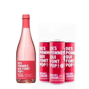 Moût de pomme pétillant sans alcool rosé