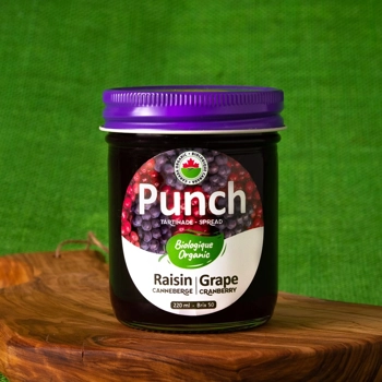 Organic Grape and cranberry spread