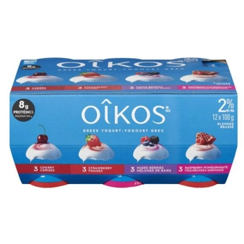 Yogourt Grec 2%mg Mélange de Baies/Fraises/Framboises-Grenade/Cerises