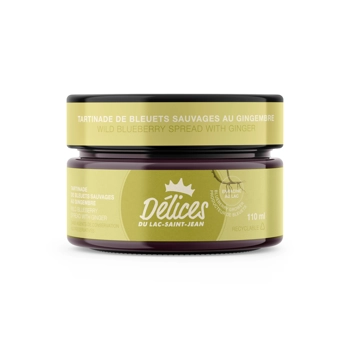 Tartinade de bleuets sauvages au gingembre.