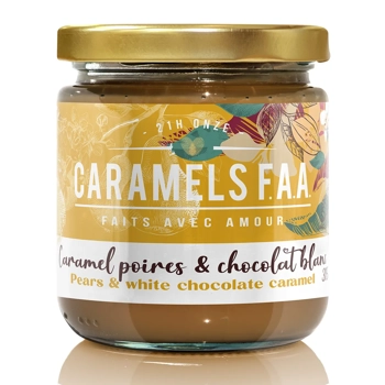 Pears & white chocolate caramel