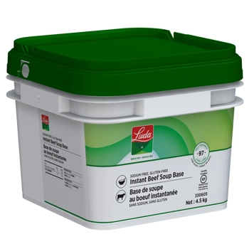 Base de soupe au boeuf instantanée, sans gluten, sans sodium