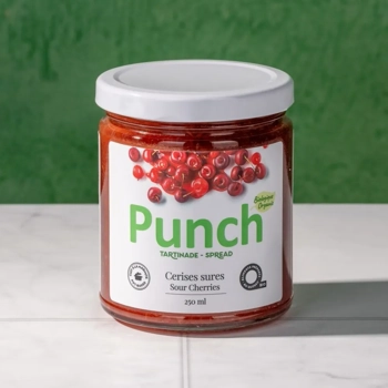 Tartinade biologique de cerises sûres Roméo et Juliette