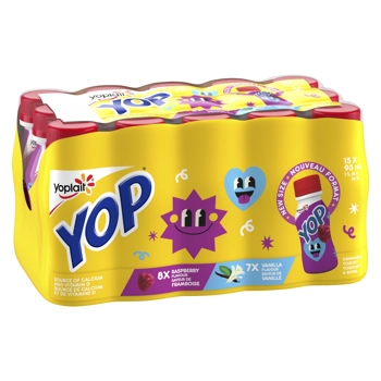 Yoplait Yop Raspberry/Vanilla