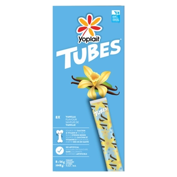 Yoplait Tubes Yogourt Vanille 1% M.G. 8x56G