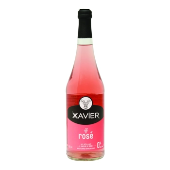 Jus pétillant à saveur de rosé