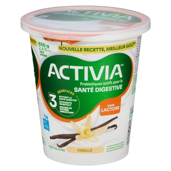 Yogourt Probiotiques Actifs Vanille Sans Lactose