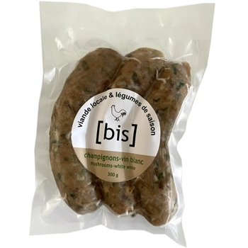 Saucisse aux poulet champignons et vin rouge