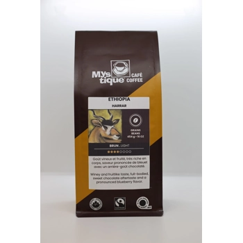Éthiopia Harrar Brun, Grains, Équitable & Biologique
