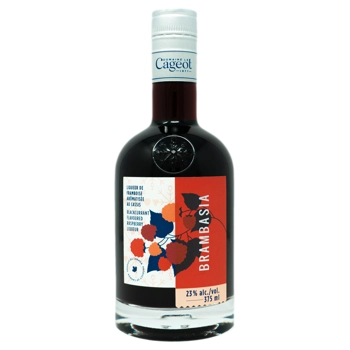 Liqueur de framboise aromatisée au cassis Brambasia