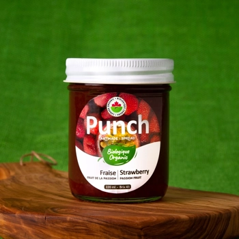 Organic Strawberry and passion fruit spread Mara des bois