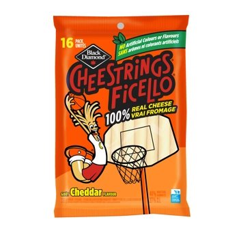 Ficello blanc Cheestrings,  Cheddarific