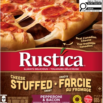 Rustica Stuffed Crust Pepperoni and Bacon