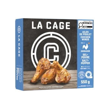 Chicken wings pepper and sea salt