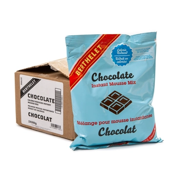 Chocolate calorie reduced instant mousse mix