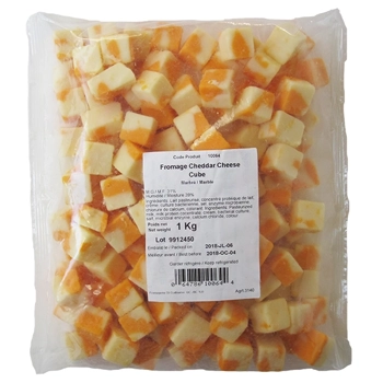 Cheddar marbré St-Guillaume, en cubes (HRI)