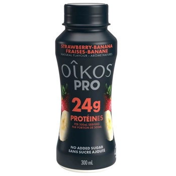 Yogourt à boire, Fraises Bananes - 24g Protéines