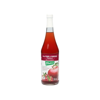 Jus de pomme et canneberge pétillant