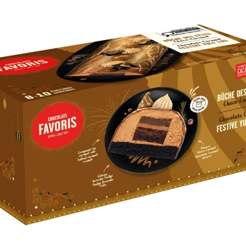 Bûche des fêtes Choco-Caramel