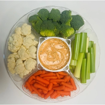Plateau de crudités 13'' avec trempette