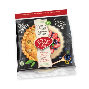 5 Fonds et 5 Dessus de tarte neutre 8po