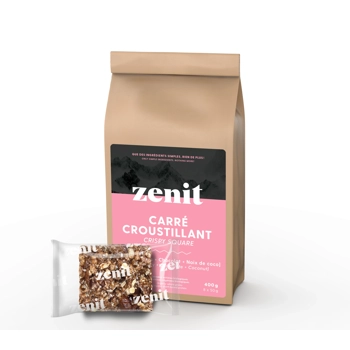 Carré croustillant canneberges, chocolat et noix de coco