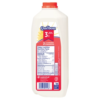Lait 3,25% M.G.